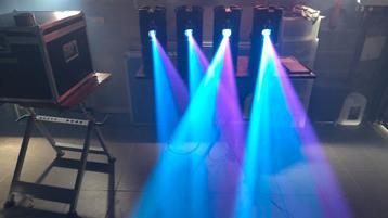 Scan led 4x inclusief flightcase en bedieningsmodule beschikbaar voor biedingen