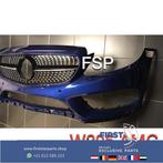 W205 AMG Voorbumper + Diamond gril Mercedes C Klasse 2018 43, Auto-onderdelen, Gebruikt, Voor, Mercedes-Benz, Ophalen of Verzenden