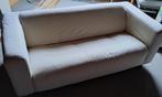 Witte zetel 'klippan' (ikea) + beige hoes, Ophalen, Minder dan 75 cm, 150 tot 200 cm, Driepersoons