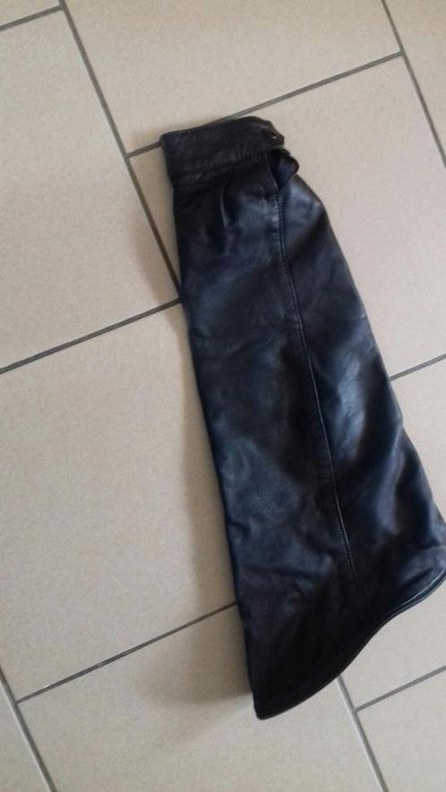 VINTAGE veste cuir homme manches amovibles T50, Kleding | Heren, Bodywarmers, Gedragen, Zwart, Ophalen of Verzenden