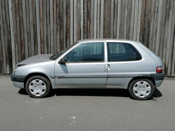 Citroën Saxo, ongeval., Auto's, Citroën, Particulier, Te koop, Saxo, Benzine, Stadsauto, 3 deurs, Handgeschakeld, Zilver of Grijs