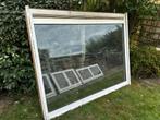 Wit PVC-raam dubbele beglazing met elektrische rolluik, Doe-het-zelf en Bouw, Ophalen, Gevelraam of Ruit, Gebruikt, 160 cm of meer