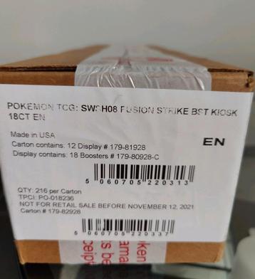Pokémon Fusion Strike - Sealed Case Boosterboxen (12x 18)