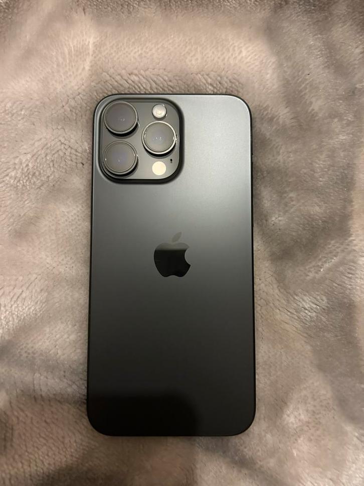 Apple iPhone 15 Pro Max - 256 GB - Titanium Zwart, Telecommunicatie, Mobiele telefoons | Apple iPhone, Zo goed als nieuw, 256 GB