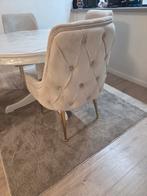 Luxe eetkamerstoelen set van 4 beige/crème, Enlèvement
