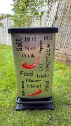 Vuilnisbak met pedaal, Huis en Inrichting, Ophalen, Kunststof, Gebruikt, Met pedaal