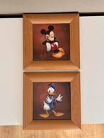 Disney Mickey Mouse & Donald Duck ingelijste prints, Ophalen of Verzenden, Donald Duck, Zo goed als nieuw, Overige typen