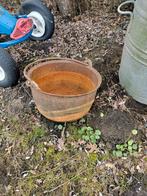 Oude pot, Ophalen, Gebruikt, Metaal