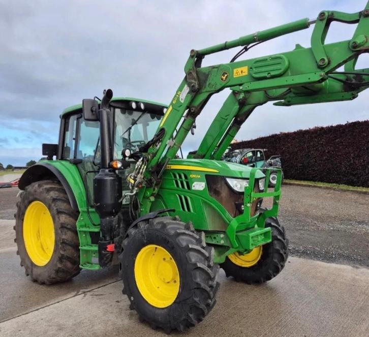John Deere 6110M frontal - BJ 2017 - 3275 heures de travail, Articles professionnels, Agriculture | Tracteurs, 250 à 500 cm, John Deere