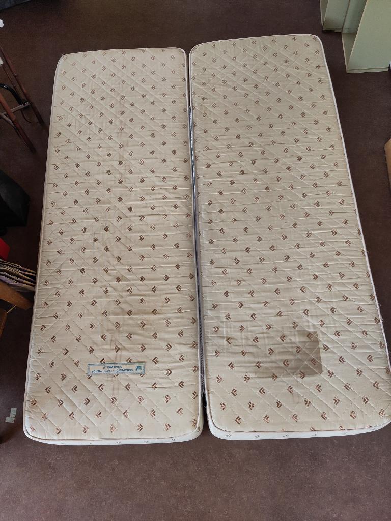 matras - gebruikt - gratis, Ophalen, Gebruikt, Tweepersoons, 140 cm