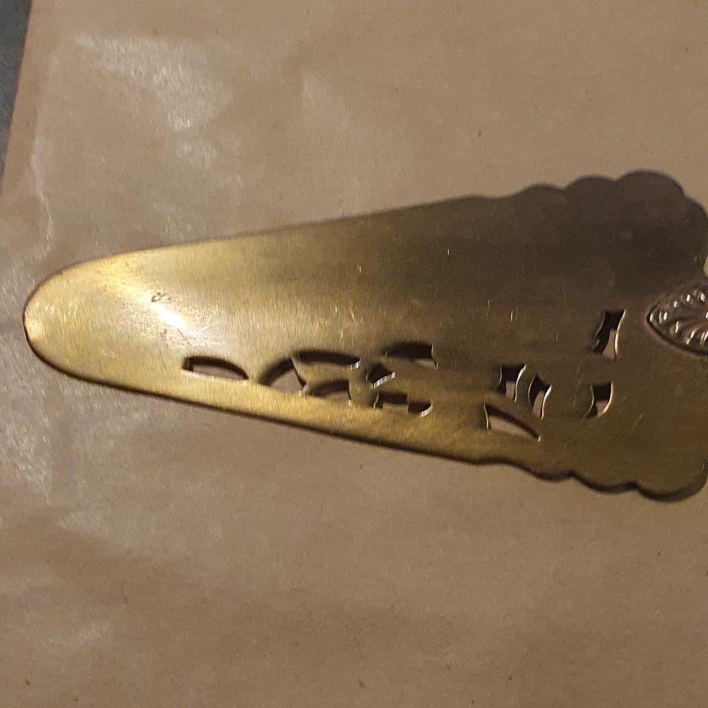 ANCIENNE PELLE GATEAU en VERMEIL ET ARGENT 19 siecles avec poincon DF