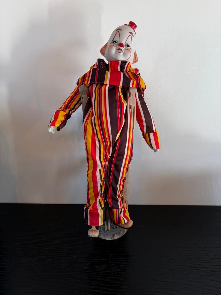 Jolie poupée Clown de collection vintage, Enlèvement ou Envoi, Comme neuf