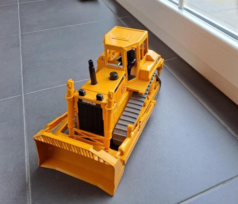 Bruder Bulldozer CAT geel, Kinderen en Baby's, Ophalen, Zo goed als nieuw