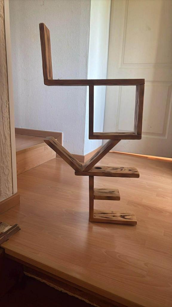 Étagère design “LOVE” en bois – pièce artisanale unique, Maison & Meubles, Enlèvement, Comme neuf