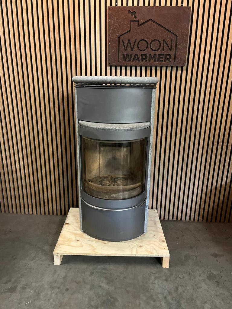 25126 Speksteenkachel Scan 7kw, Maison & Meubles, Poêles, Comme neuf, Poêle à bois, Bois, Enlèvement