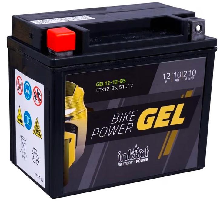 Intact bike power gel batterij 12V 10Ah, Motos, Pièces | Toutes-marques, Neuf, Enlèvement