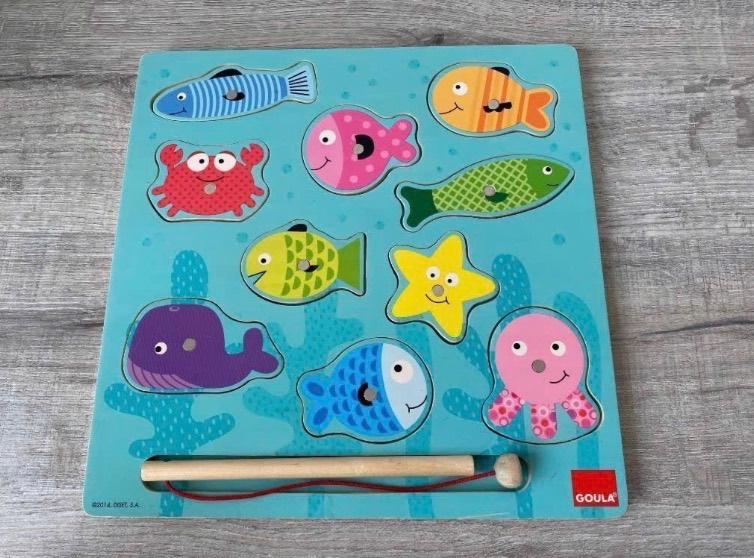 Magneetpuzzel vissen, Kinderen en Baby's, Ophalen, 2 tot 4 jaar, Gebruikt, 10 tot 50 stukjes