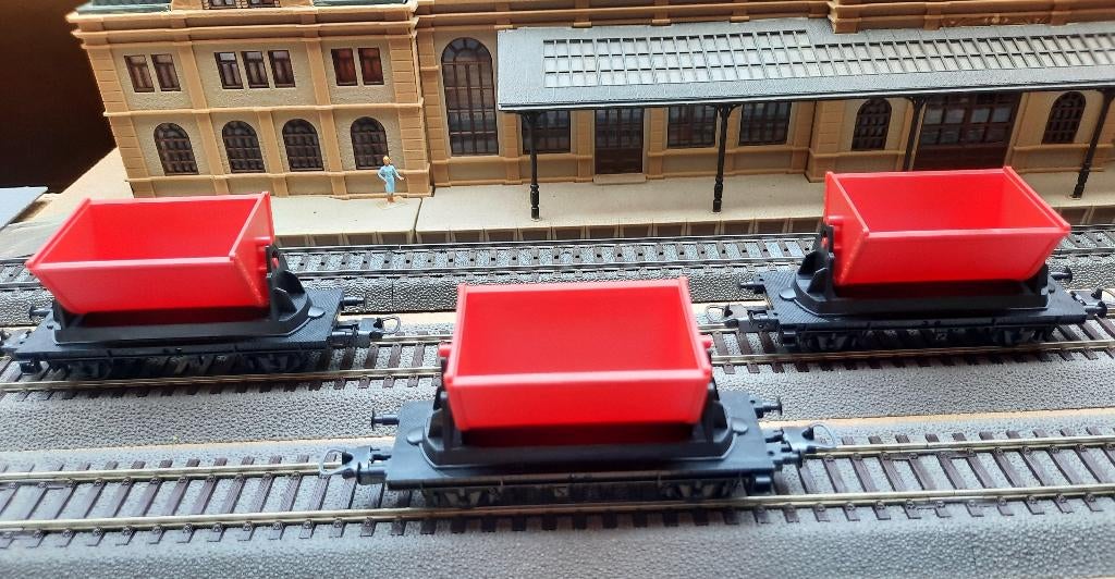 Lima 302810 TE KOOP VOOR 25/4 Vijf DC HO-kiepwagens, Hobby en Vrije tijd, Modeltreinen | H0, Zo goed als nieuw, Wagon, Gelijkstroom