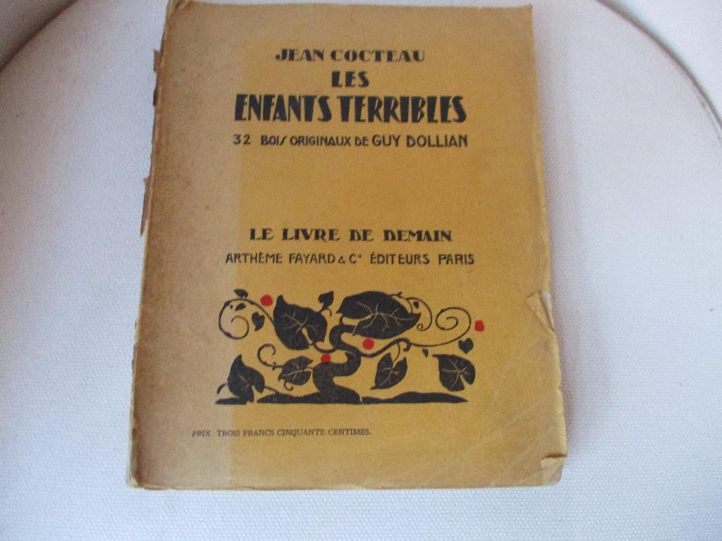 Livre ancien "Jean Cocteau, Les Enfants Terrible, 1931", Enlèvement ou Envoi, Jacques Prévert, Utilisé, Autres sujets/thèmes