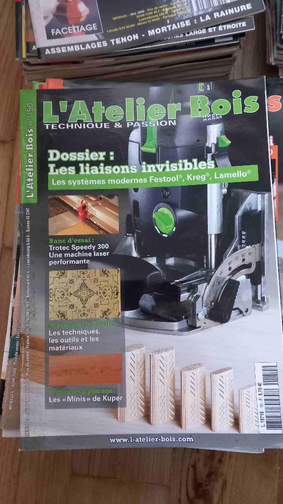 Revue Atelier Bois 182 ex., Lechevallier, Enlèvement, Utilisé, Travail du bois