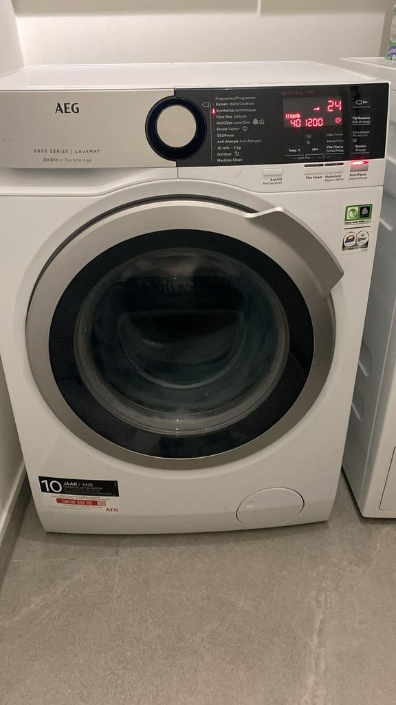 Wasmachine AEG 8000 series - Prima staat!, Elektronische apparatuur, Wasmachines, Zo goed als nieuw, 8 tot 10 kg, Energieklasse A of zuiniger