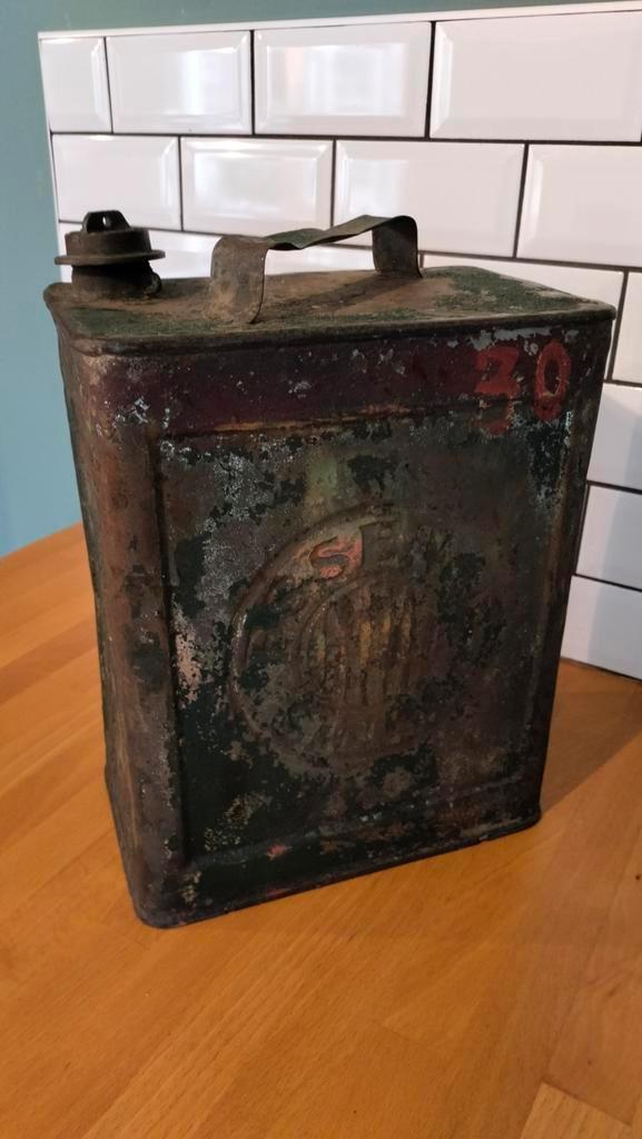 Ancien bidon essence Sinco 5L, Collections, Marques & Objets publicitaires, Enlèvement