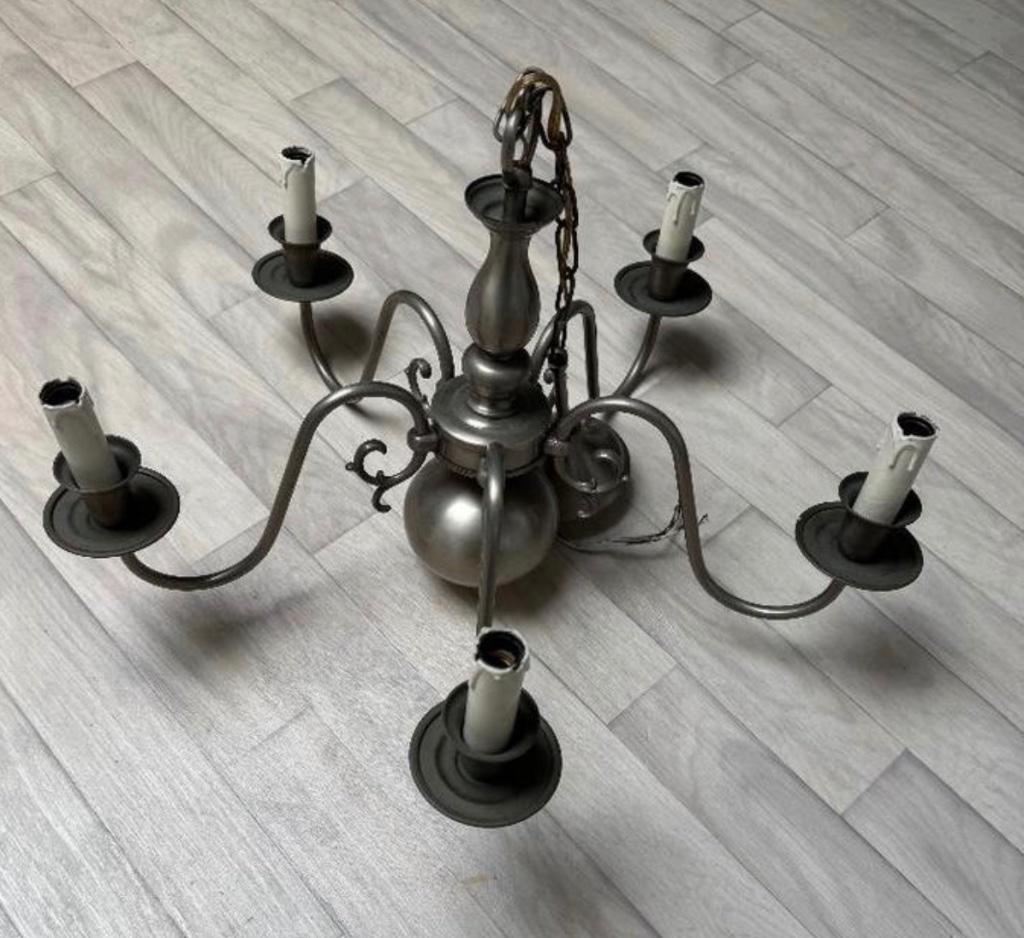 kroonluchter, Ophalen, Gebruikt, Metaal