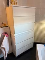 2x kast ikea met 3 schuiven in wit, 3 ou 4 tiroirs, Enlèvement, Utilisé