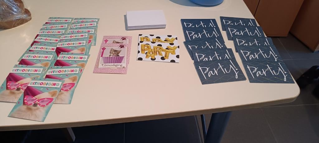 Hoop uitnodigingen met enveloppe, Ophalen of Verzenden