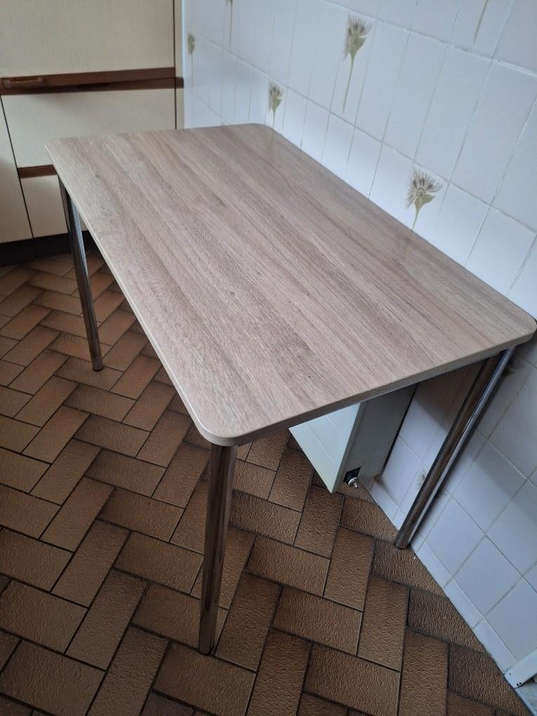 Keukentafel, Huis en Inrichting, Tafels | Eettafels, Ophalen, Gebruikt, 50 tot 100 cm, 50 tot 100 cm