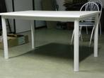 Witte tafel en 6 designstoelen, Huis en Inrichting, Ophalen, Zo goed als nieuw, Wit