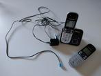 DECT telefoon Panasonic, 2 handsets, Telecommunicatie, Ophalen, 2 handsets