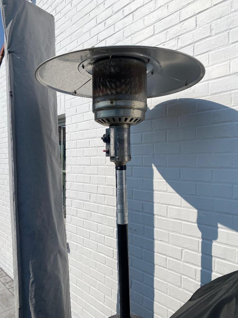 parasol chauffant - chauffage de terrasse, Jardin & Terrasse, Enlèvement, Utilisé, Gaz, Parasol