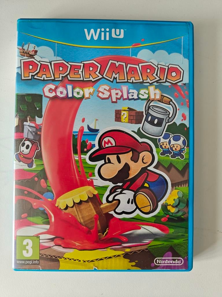 Paper Mario : Color Splash, Consoles de jeu & Jeux vidéo, Jeux | Nintendo Wii U, Enlèvement ou Envoi, 1 joueur, Aventure et Action