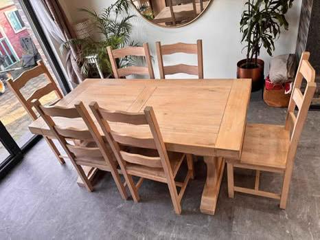 Vend table, Maison & Meubles, Enlèvement ou Envoi, Comme neuf, Chêne