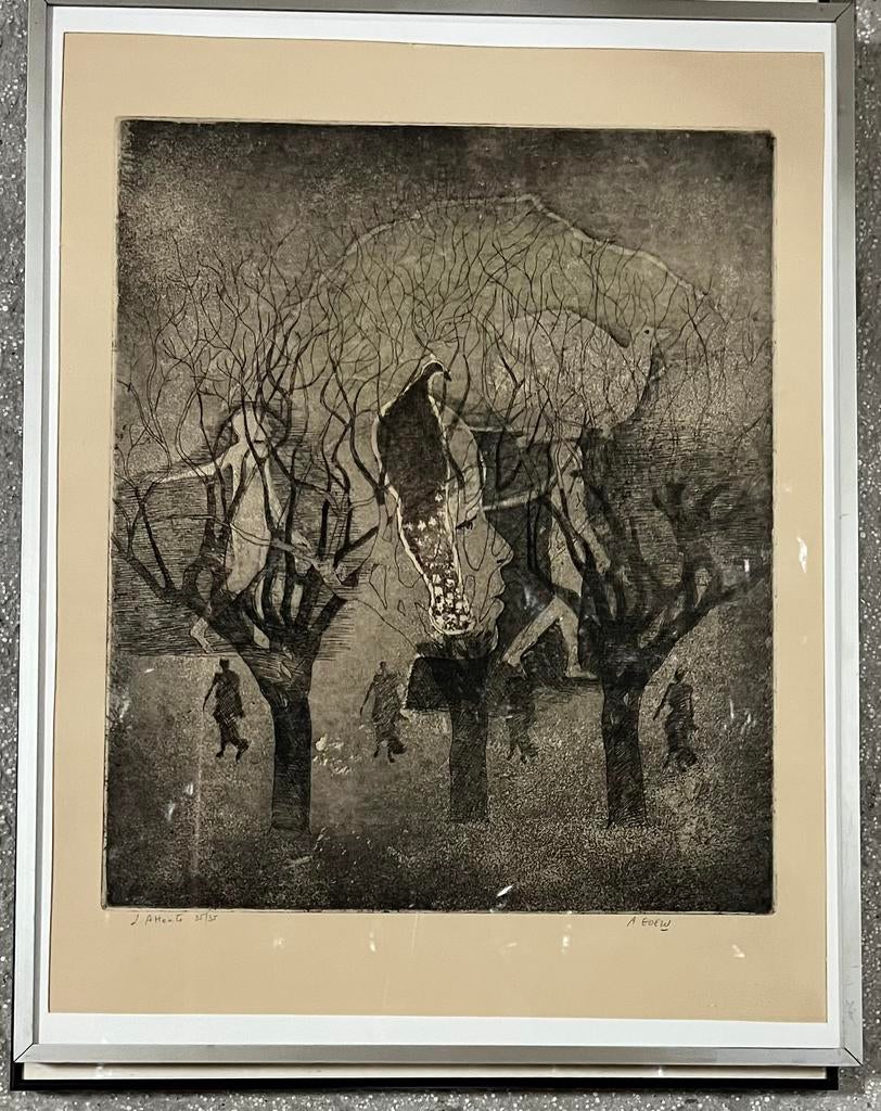 André Goezu , lithografie, Antiek en Kunst, Ophalen