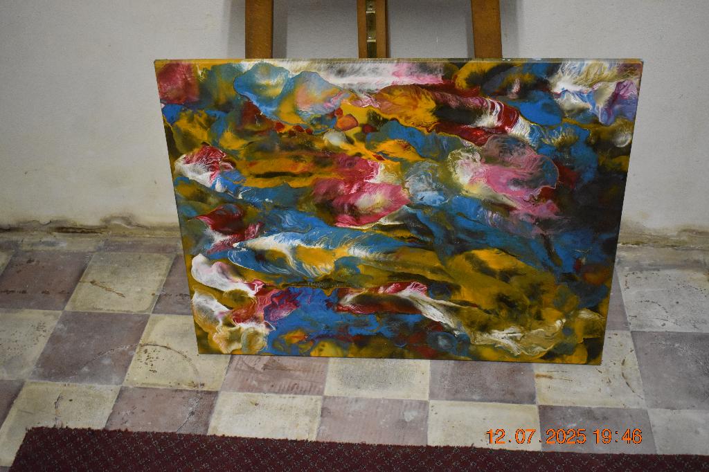 Peinture Abstrait Serie No ( 72 ) , par joky kamo, Antiquités & Art, Art | Peinture | Moderne, Enlèvement