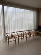 Wishbone eetkamer stoelen, Huis en Inrichting, Stoelen, Ophalen, Zo goed als nieuw, Hout, Vier