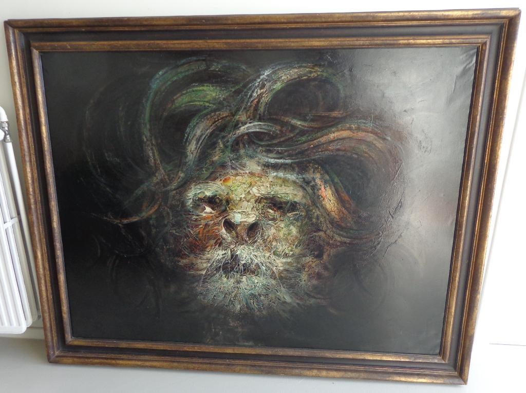 ROGER VAN BELLEGHEM / MYTISCH WEZEN OLIEVERF 146x183cm KADER, Enlèvement