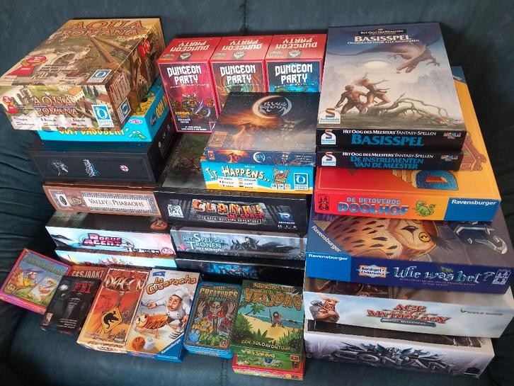 spellen opruiming, Hobby en Vrije tijd, Gezelschapsspellen | Bordspellen, Zo goed als nieuw, Een of twee spelers, Drie of vier spelers