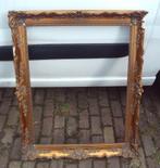 Cadre baroque en bois doré ancien - 102x82/85x65, Enlèvement ou Envoi, Utilisé, Bois
