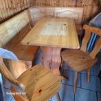 Coin banquette + 1 table + 2 chaises, Quatre personnes, 150 à 200 cm, 100 à 150 cm, Enlèvement