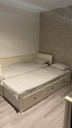 Bed met opberglades, Huis en Inrichting, Slaapkamer | Bedden, Ophalen, Wit, 80 cm, 200 cm