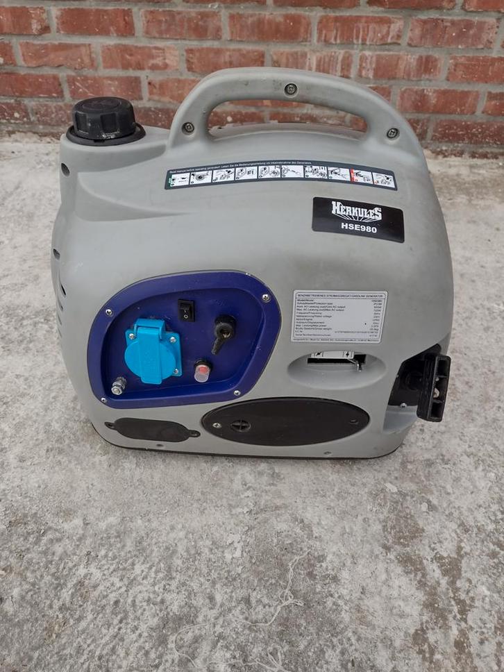 Stroomgenerator benzine merk "Herkules", Bricolage & Construction, Générateurs, Utilisé, Essence, Moins de 5 kVA, Enlèvement