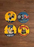 emaille reclameborden set 4, Ophalen of Verzenden