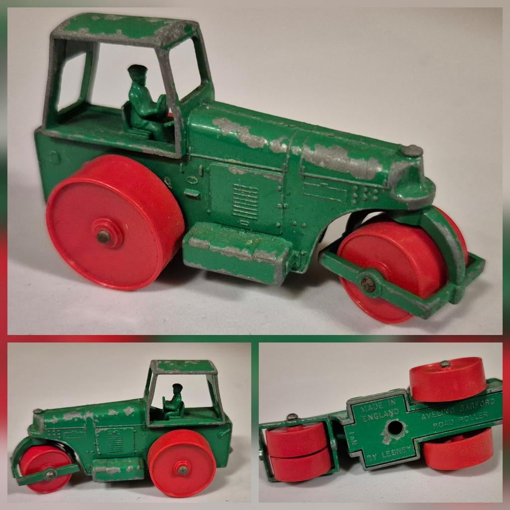 Matchbox Lesney 1-D 1962 Aveling Barford Road Roller, Hobby en Vrije tijd, Ophalen of Verzenden, Gebruikt, Tractor of Landbouw