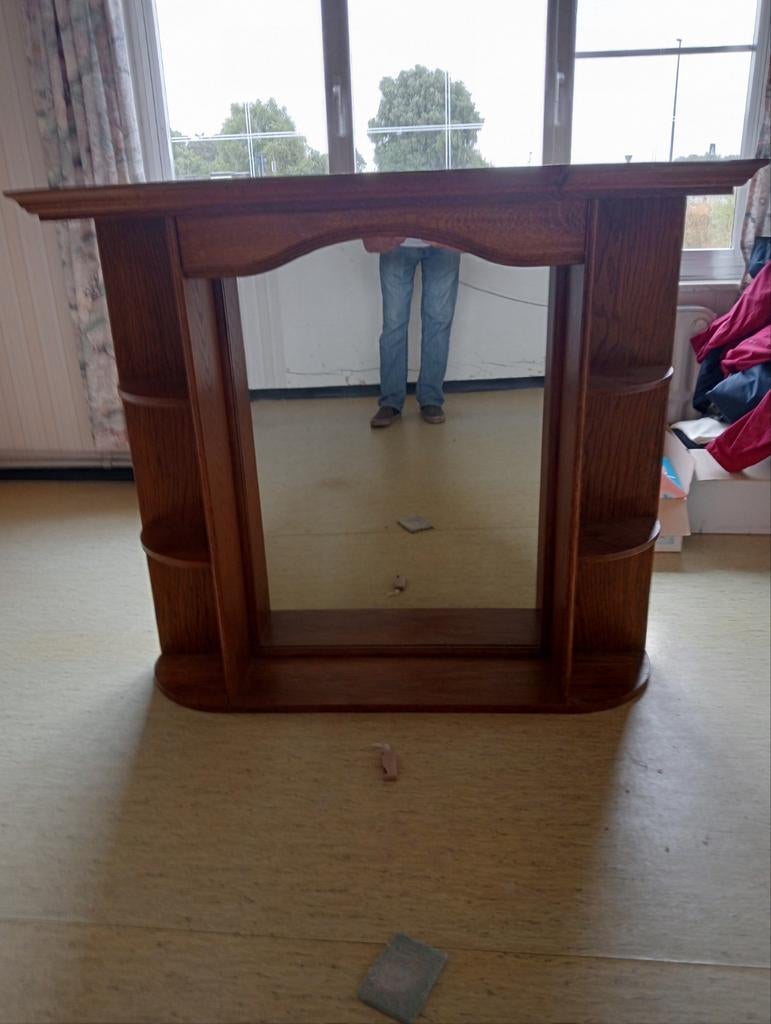 Antieke spiegel voor op de commode, Antiek en Kunst, Ophalen