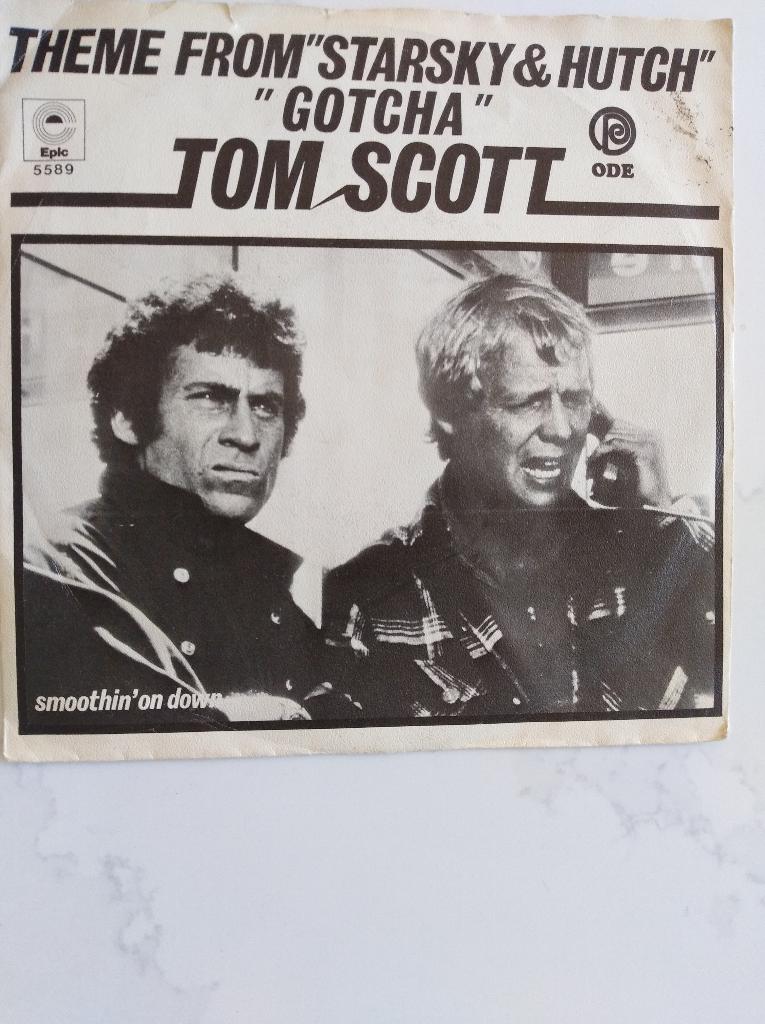 TOM SCOTT: "Gotcha" - Theme from "STARSKY & HUTCH", CD & DVD, Vinyles Singles, Comme neuf, Pochette photo, Single, Pop, 7 pouces