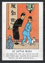 Carte postale : Hergé : Tintin/ Le Lotus Bleu, Enlèvement