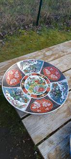 Superbe Grand plat en porcelaine taous maroc amarir, Antiquités & Art